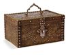 A SAFAVID BRASS JEWELRY BOX, PERSIA, DATED 952 AH/1545 AD