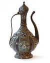 AN OTTOMAN ENAMELLED TOMBAK EWER, EASTERN TURKEY, 18TH CENTURY
