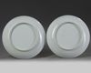 A PAIR OF CHINESE FAMILLE VERTE 'BIRD AND FLOWER' DISHES, EARLY 20TH CENTURY