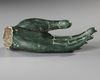 A CHINESE BRONZE BUDDHA'S HAND, PROBABLY MING DYNASTY