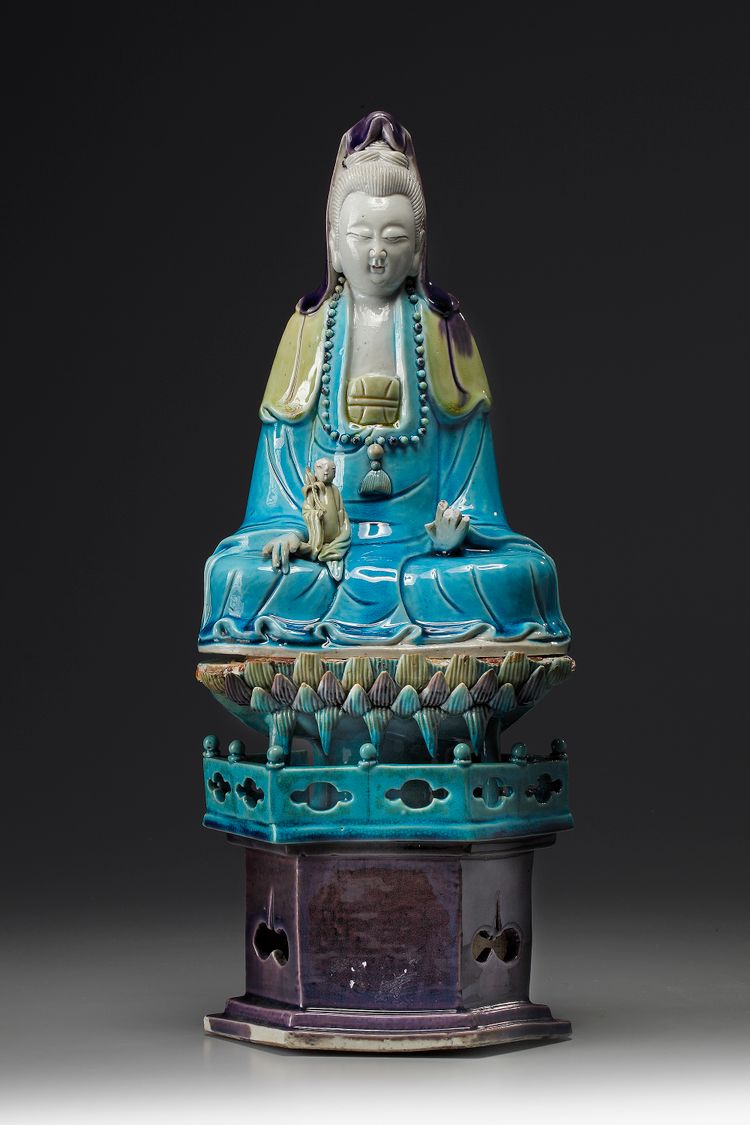 A seated Guanyin