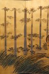 A TALL JAPANESE  SIX-PANEL TIGER SCREEN, EARLY-MID 20TH CENTURY