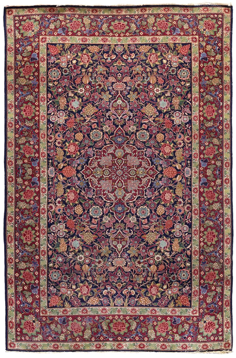 A KURK KASHAN RUG, PERSIA, 1920