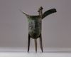 A Chinese bronze tripod ritual tripod vessel, jue