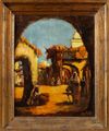 ORIENTALIST SCHOOL (20TH CENTURY), AN ARABIAN MARKET PLACE, OIL ON CANVAS
