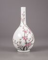A Chinese famille rose 'prunus' vase