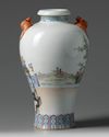 A Chinese famille rose 'figural' meiping