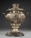 A SILVER PLATED RUSSIAN SAMOVAR, PROBABLY POLAND, 18TH CENTURY