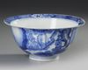 A JAPANESE BLUE AND WHITE BOWL, 19TH CENTURY