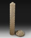 A HUNDRED BUDDHA'S CARVED STONE PILLAR