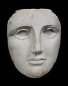 A HELLENISTIC MARBLE FEMALE MASK, EGYPT, 3RD-1ST CENTURY B.C.