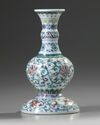 A Chinese doucai 'scrolling lotus' vase