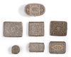 SEVEN OTTOMAN SILVER FILIGREE BOXES, 19TH CENTURY