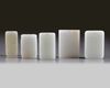 A group of five Chinese white jade rectangular plaques