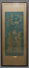 RARE LARGE BRONZE RELIEF PLAQUE DEPICTING 24 GENERALS OF TAKEDA SHINGEN