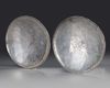 A PAIR OF SASSANIAN SILVER SHALLOW BOWLS, 5TH-6TH CENTURY AD
