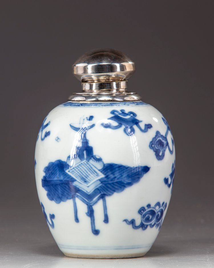 A Chinese blue and white jar