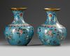 A PAIR OF CHINESE CLOISONNÉ VASES, 19TH CENTURY