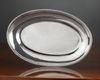 A SMALL FRENCH OVAL SILVER TRAY, 18TH CENTURY