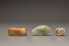 Three Chinese jade carvings
