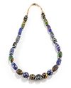 A VENETIAN MILLEFIORI GLASS TRADE BEAD NECKLACE, 19TH CENTURY