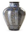 A MAMLUK-STYLE UNDERGLAZE-PAINTED POTTERY VASE, SYRIA OR EGYPT, 18TH-19TH CENTURY