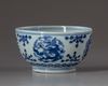 A Chinese blue and white 'dragon' bowl