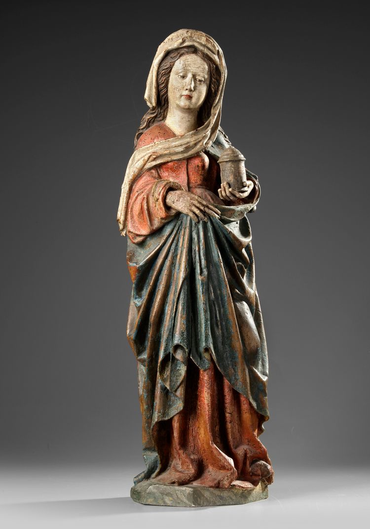 A SCULPTURE OF MARY MAGDALENE, GERMAN, EARLY 16TH CENTURY