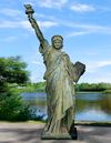 AFTER FREDERIC AUGUSTE BARTHOLDI (1834-1904), A BRONZE COLOURED RESIN MODEL OF THE STATUE OF LIBERTY (LIBERTY ENLIGHTENING THE WORLD), SECOND HALF 20TH CENTURY