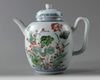A Chinese doucai 'lotus' teapot and cover