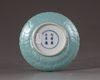 A Chinese turquoise-enamelled 'floral' saucer