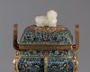 A Chinese cloisonné censer with cover