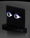 A PAIR OF EGYPTIAN GLASS EYE INLAYS, LATE PERIOD, CIRCA 664-332 B.C.