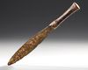 A BRONZE DAGGER WITH DECORATION, 800-500 BC