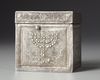 A LATE ROMAN SILVER BOX WITH JUDAIC SUBJECTS, 4TH CENTURY AD