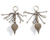 TWO PAIR OF SILVER EARRINGS, YEMEN, 19TH CENTURY