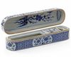 A CHINESE BLUE AND WHITE PENCIL BOX AND COVER, CHINA, QING DYNASTY (1644-1911)