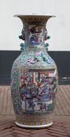 A large Chinese famille rose vase