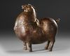 A CHINESE GILT BRONZE HORSE STATUE,19TH CENTURY