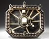 A RARE EBONY WOOD AND IVORY MINIATURE OF THE KAABA