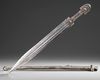 A LARGE NIELLO SILVER-MOUNTED STEEL DAGGER (KINDJAL), CAUCASUS, 19TH CENTURY