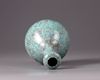 A Chinese robin's-egg-glazed garlic-head vase