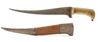 AN IVORY-HILTED WATERED-STEEL PESH-KABZ, INDIA,  LATE 18TH-EARLY 19TH CENTURY