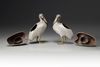 A Pair of Cloisonne Enamel Birds
