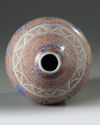A Chinese wucai garlic-head vase