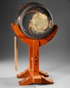 JAPANESE DRUM WITH STAND, 19TH CENTURY