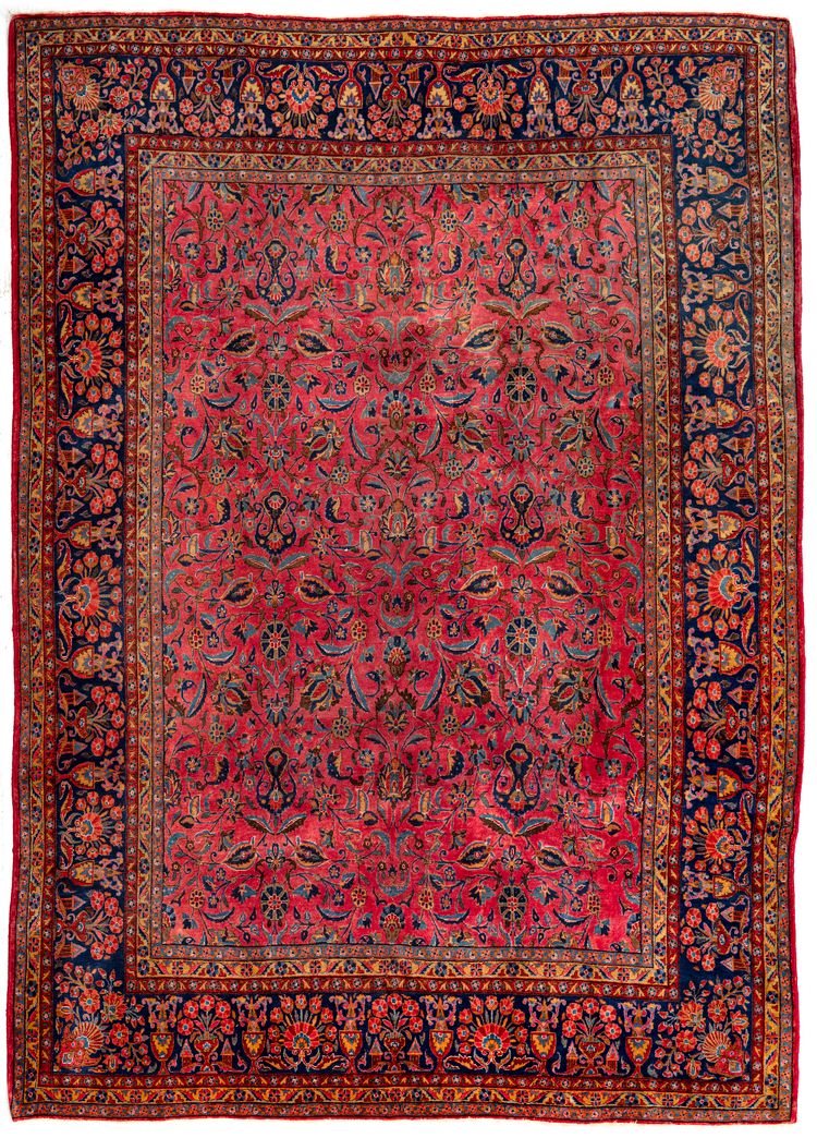 AN USA REIMPORT AMERICAN KASHAN CARPET, 1900