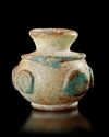A SMALL BOTTLE WITH PASTILATED, SYRIA OR PERSIA, 8TH -11TH CENTURY