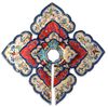 FIVE CHINESE LADIES EMBROIDERED SILK COLLARS, QING DYNASTY, CIRCA 1900