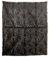A BLACK KAABA KISWAH TEXTILE FRAGMENT, SAUDI ARABIA, 20TH CENTURY